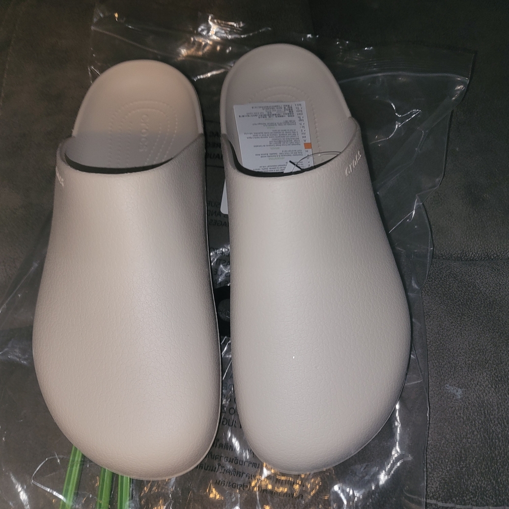Cream Slip-On Crocs